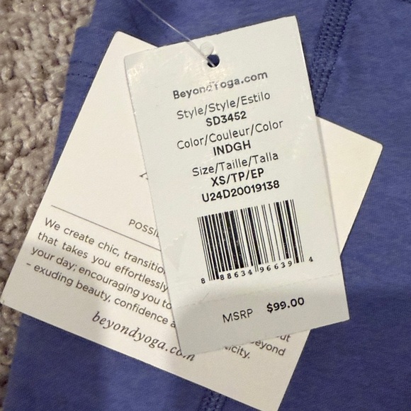 NWT Spacedye Out Of Pocket High Waisted Midi Legging, size XS, Indigo Heather - Picture 7 of 7